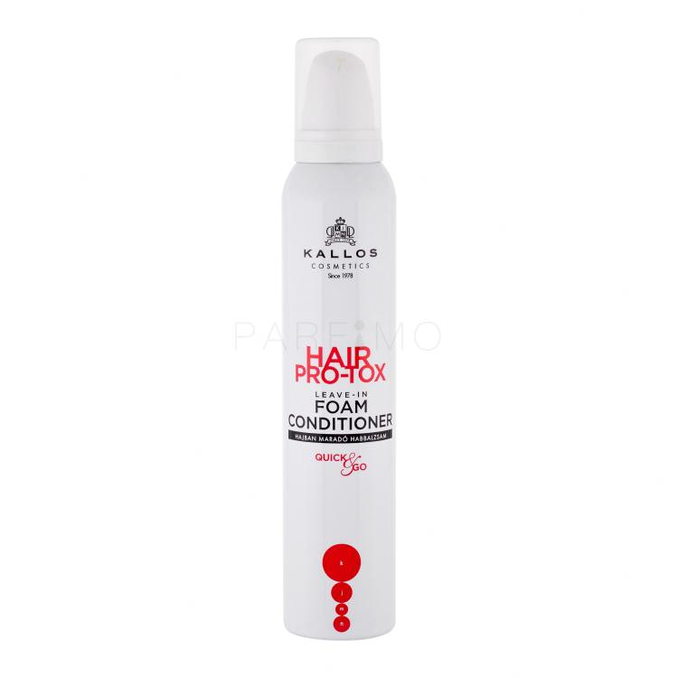 Kallos Cosmetics Hair Pro-Tox Leave-In Foam Conditioner für Frauen 200 ml