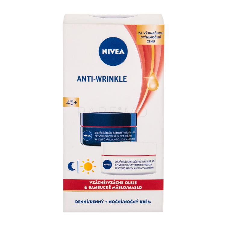 Nivea Anti-Wrinkle Firming Geschenkset Tagescreme 50 ml + Nachtcreme 50 ml