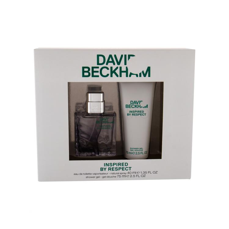 David Beckham Inspired by Respect Geschenkset Edt 40 ml + Duschgel 75 ml
