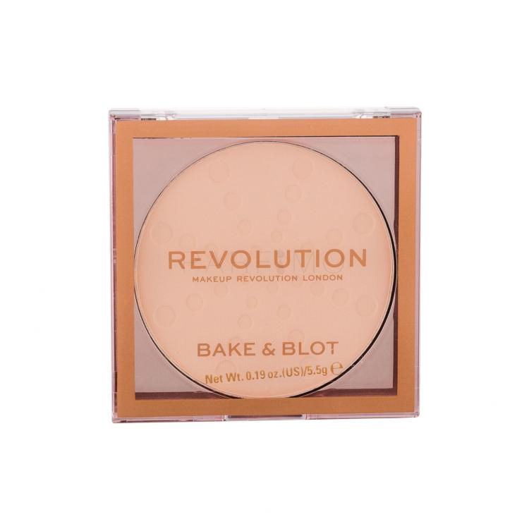 Makeup Revolution London Bake &amp; Blot Puder für Frauen 5,5 g Farbton  Lace