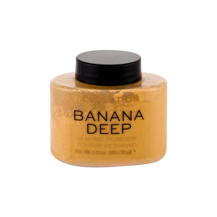 Makeup Revolution London Baking Powder Puder für Frauen 32 g Farbton  Banana Deep
