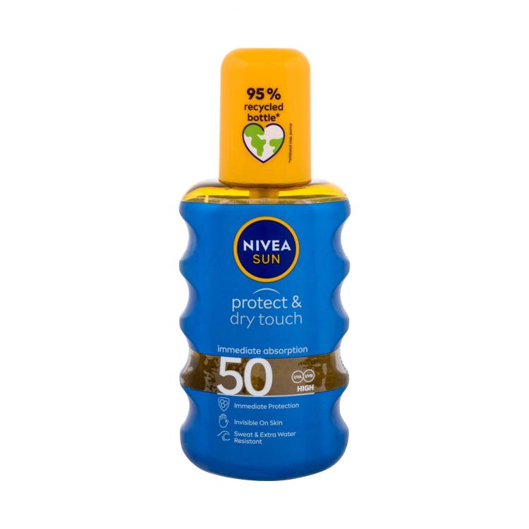 Nivea Sun Protect &amp; Dry Touch Invisible Spray SPF50 Sonnenschutz 200 ml