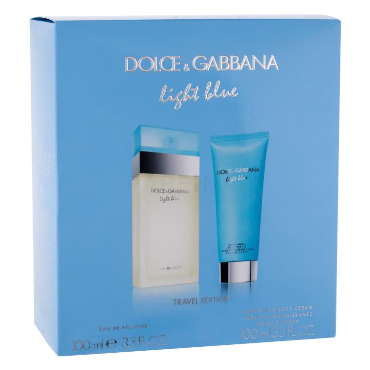 Dolce&amp;Gabbana Light Blue Geschenkset Edt 100 ml + Körpercreme 100 ml