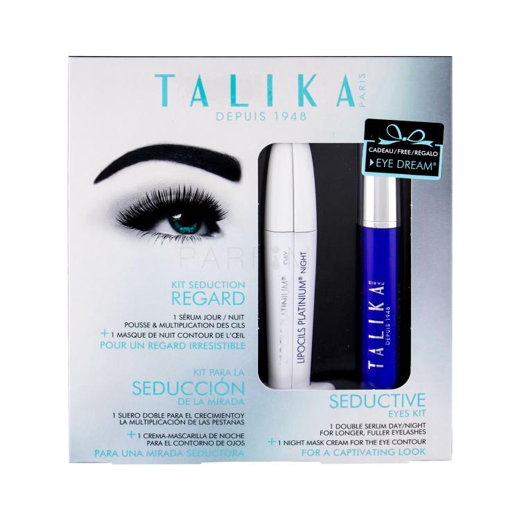 Talika Lipocils Platinium Geschenkset Tages- und Nachtpflege für Wimpernwachstum 17 ml + Nachtmaske für die Augenpartie Eye Dream 15 ml