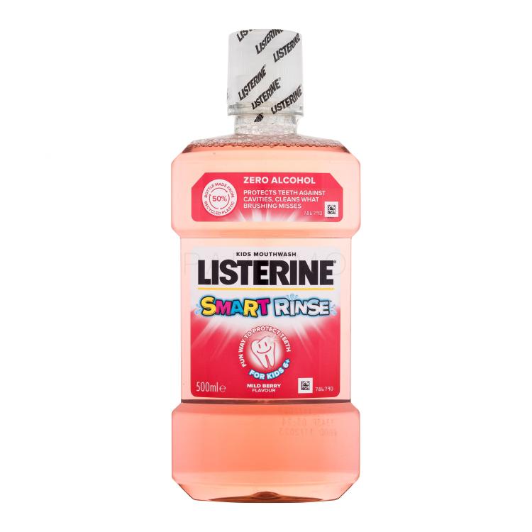 Listerine Smart Rinse Mild Berry Mundwasser für Kinder 500 ml