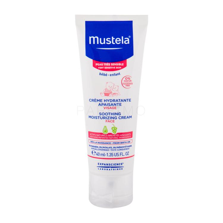 Mustela Bébé Soothing Moisturizing Face Cream Tagescreme für Kinder 40 ml