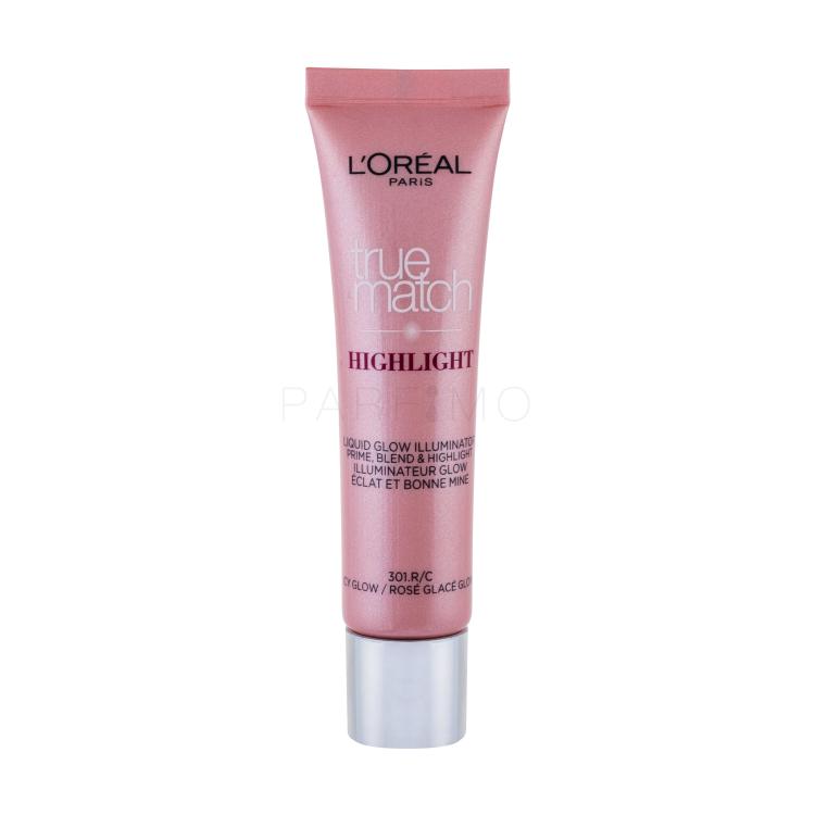 L&#039;Oréal Paris True Match Highlight Liquid Glow Highlighter für Frauen 30 ml Farbton  301.R/C Icy Glow