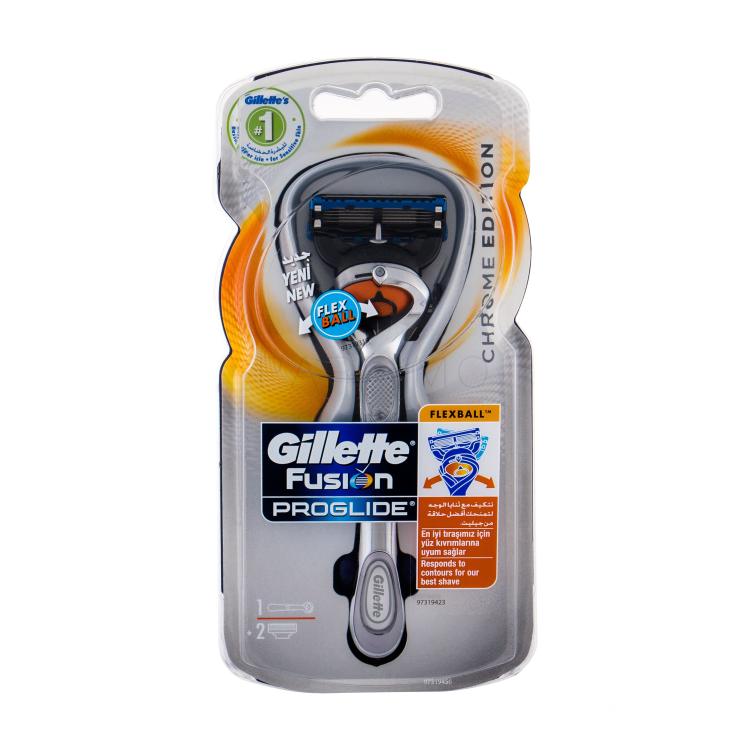 Gillette Fusion Proglide Flexball Chrome Edition Rasierer für Herren 1 St.