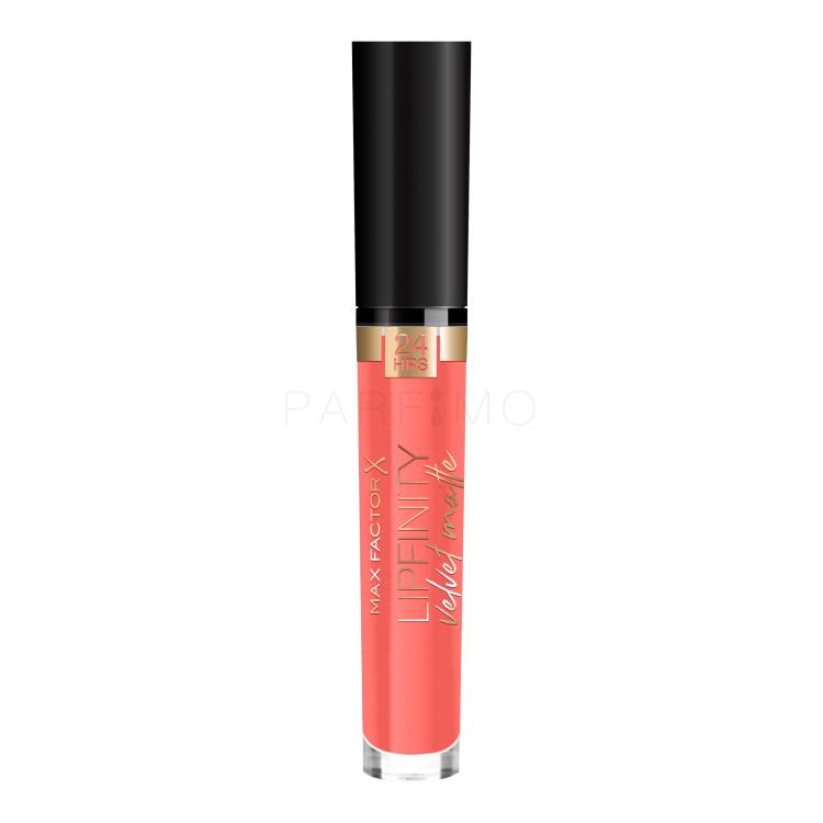 Max Factor Lipfinity Velvet Matte 24HRS Lippenstift für Frauen 3,5 ml Farbton  055 Orange Glow
