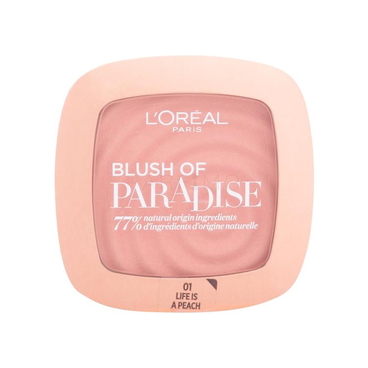 L&#039;Oréal Paris Paradise Blush Rouge für Frauen 9 ml Farbton  01 Life Is Peach