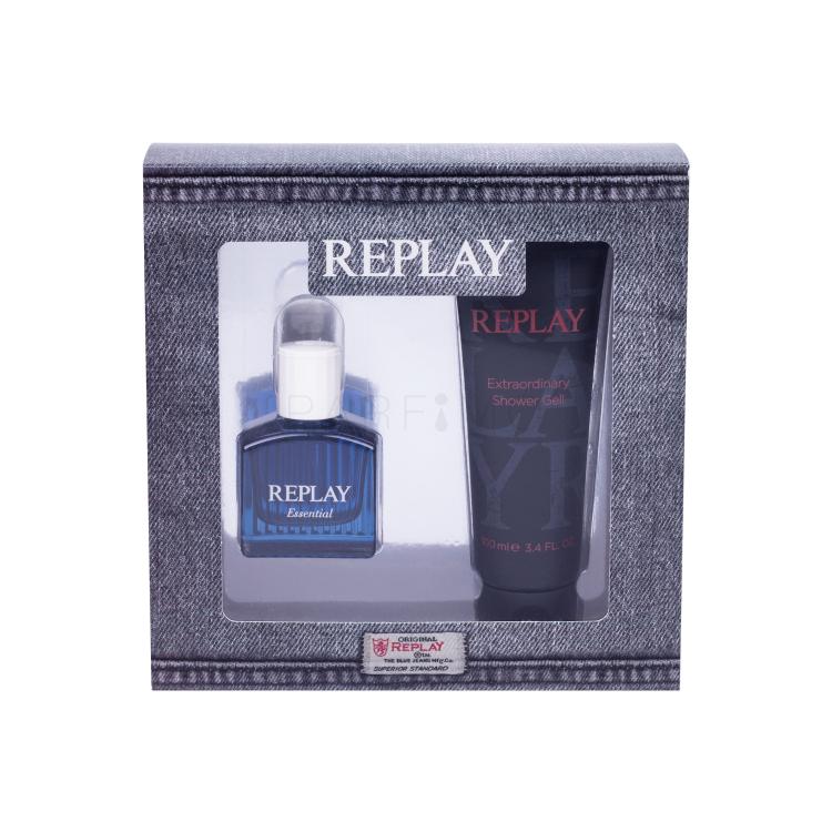 Replay Essential For Him Geschenkset Edt 30 ml + Duschgel 100 ml