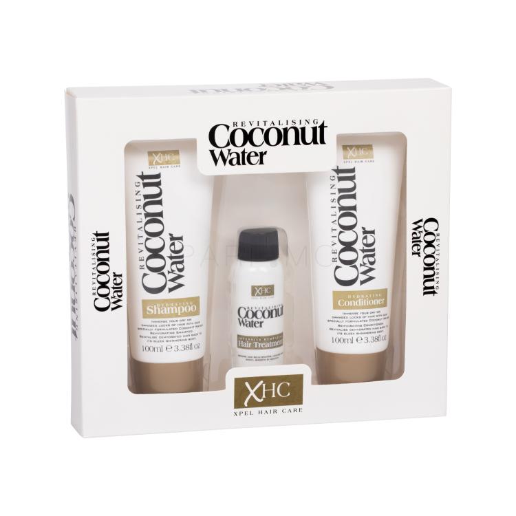 Xpel Coconut Water Geschenkset Shampoo 100 ml + Conditioner 100 ml + Haarserum 30 ml