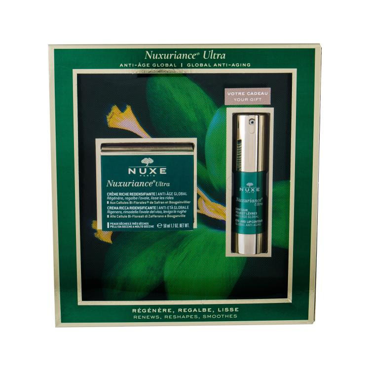 NUXE Nuxuriance Ultra Replenishing Rich Cream Geschenkset Tagespflege 50 ml + Augenpflege Eye And Lip Contour 15 ml