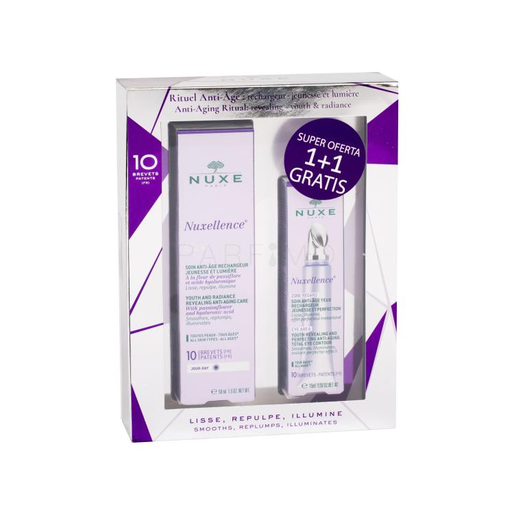 NUXE Nuxellence Eclat Youth And Radiance Anti-Age Care Geschenkset Gesichtsemulsion 50 ml + Augenpflege Eye Area 15 ml
