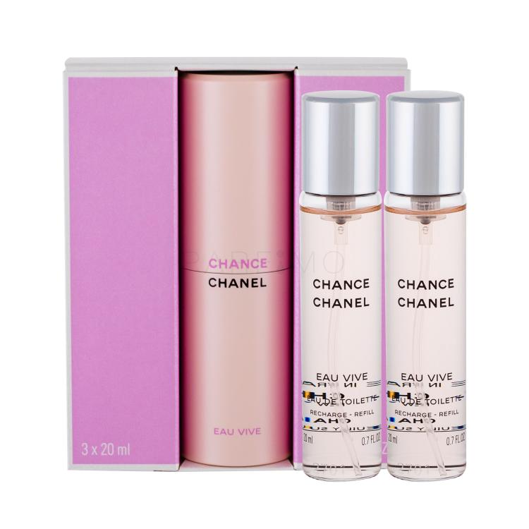 Chanel Chance Eau Vive Eau de Toilette für Frauen 3x20 ml