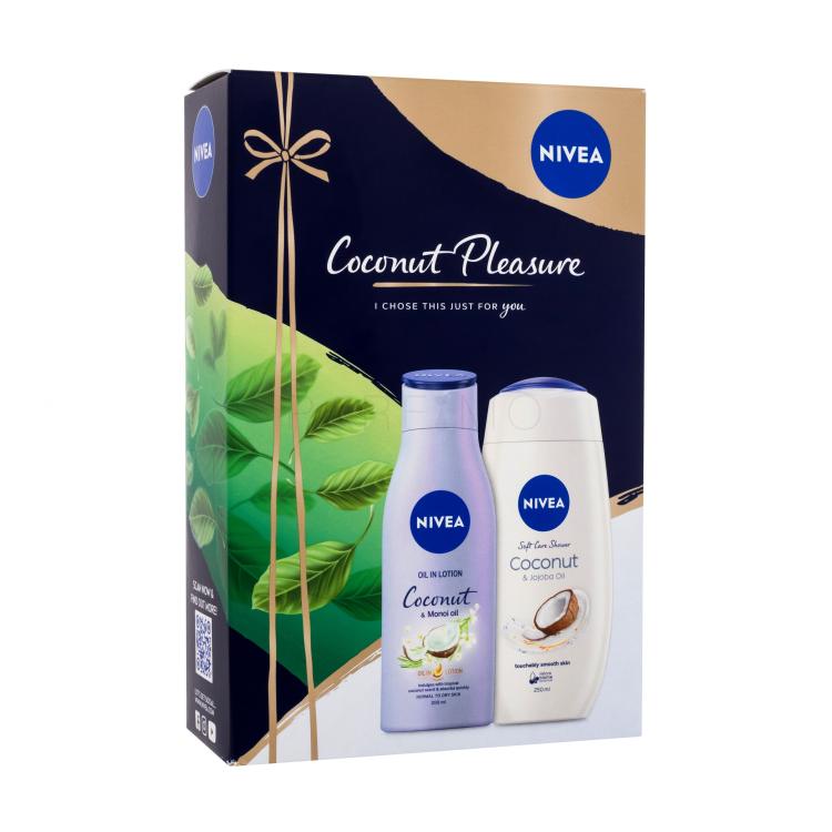 Nivea Coconut Pleasure Geschenkset Duschcreme 250 ml + Körpermilch Coconut &amp; Monoi Oil 200 ml
