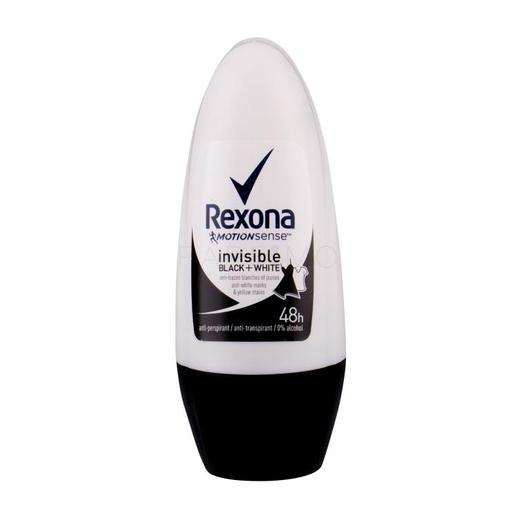 Rexona MotionSense Invisible Black + White Antiperspirant für Frauen 50 ml