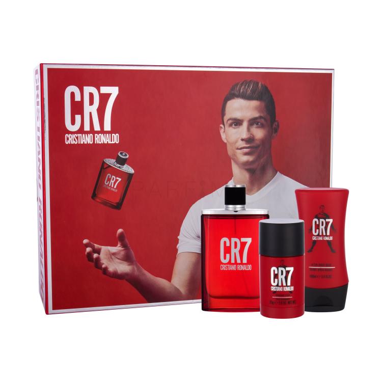 Cristiano Ronaldo CR7 Geschenkset Edt 100 ml + Deostick 75 ml + After Shave Balsam 100 ml