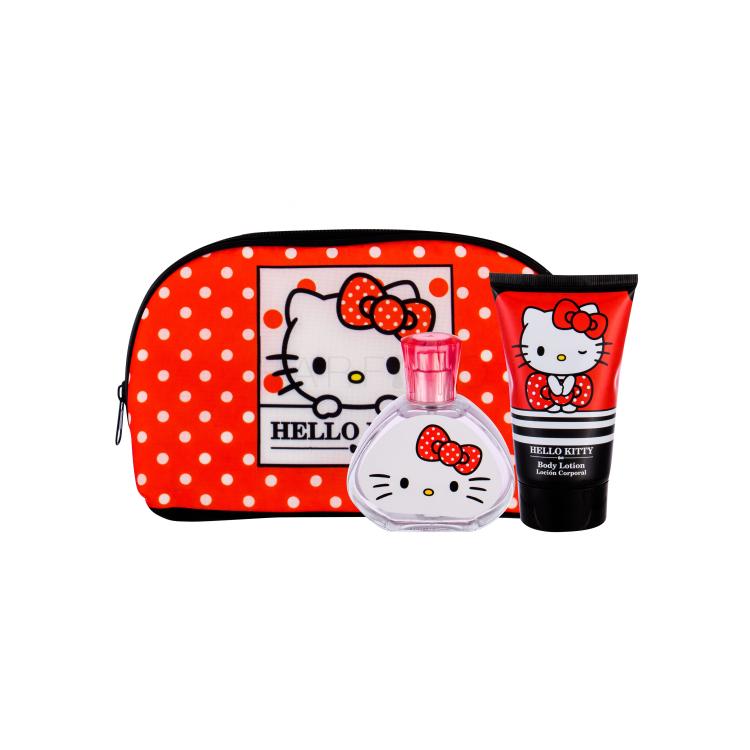 Koto Parfums Hello Kitty Geschenkset Edt 50 ml + Körpermilch 100 ml + Kosmetiktasche