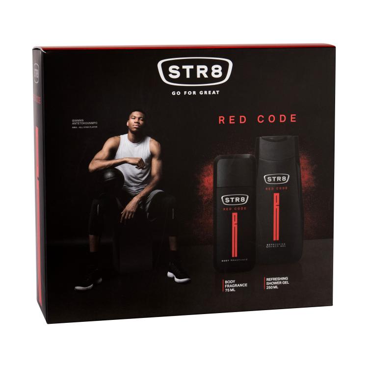 STR8 Red Code Geschenkset Deodorant 75 ml + Duschgel 250 ml