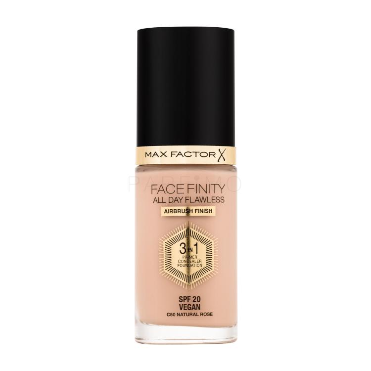 Max Factor Facefinity All Day Flawless SPF20 Foundation für Frauen 30 ml Farbton  C50 Natural Rose