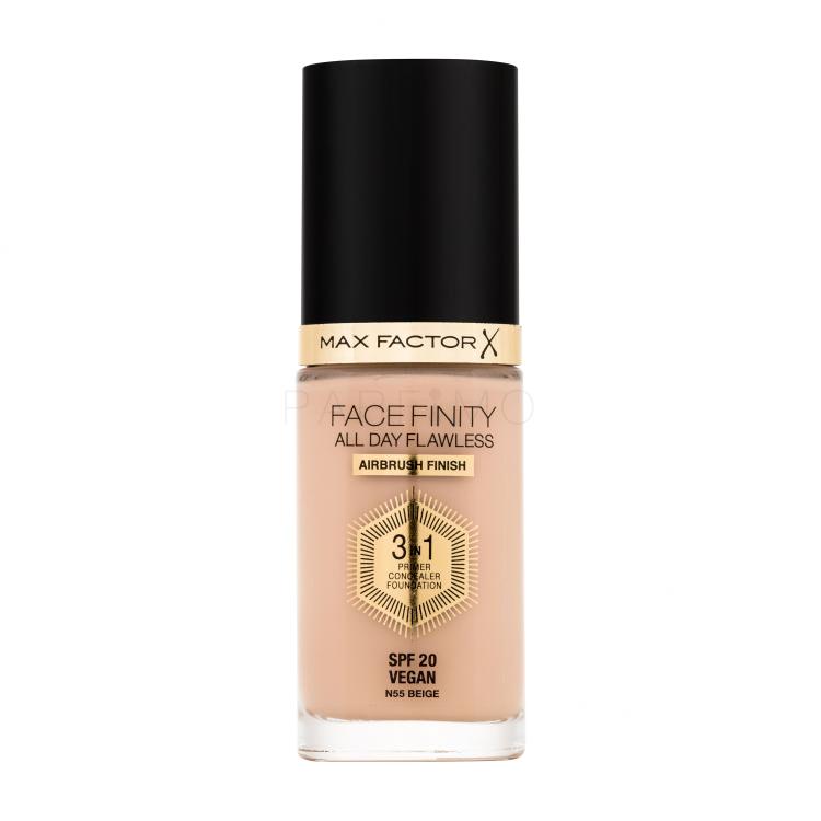 Max Factor Facefinity All Day Flawless SPF20 Foundation für Frauen 30 ml Farbton  N55 Beige