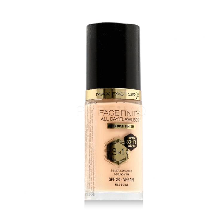 Max Factor Facefinity All Day Flawless SPF20 Foundation für Frauen 30 ml Farbton  N55 Beige