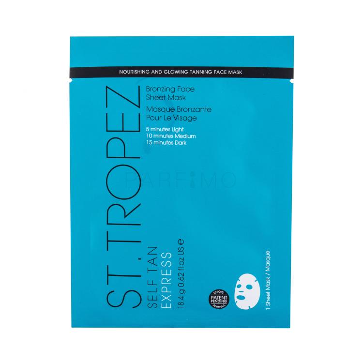St.Tropez Self Tan Express Bronzing Face Sheet Mask Selbstbräuner für Frauen 18,4 g