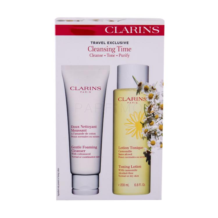 Clarins Cleansing Time Duo Kit Geschenkset Reinigungsmilch 125 ml + Reinigungswasser Toning Lotion 200 ml