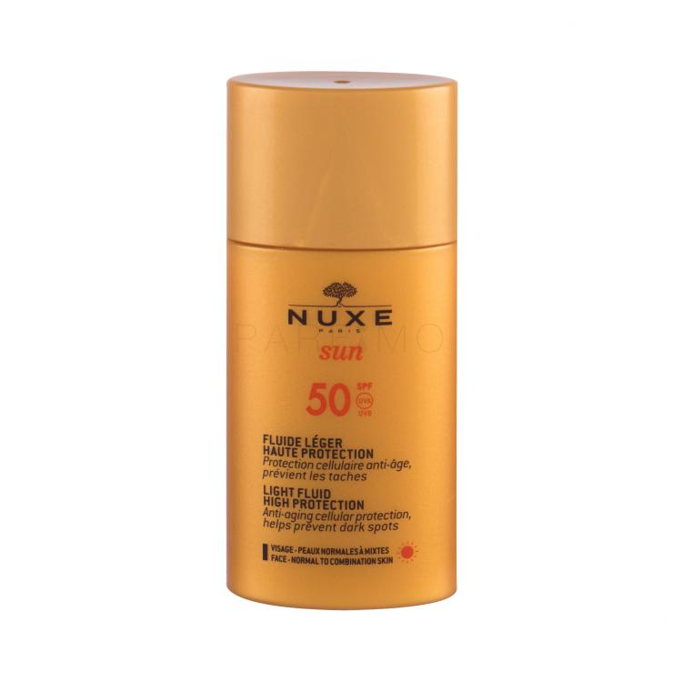 NUXE Sun Light Fluid SPF50 Sonnenschutz fürs Gesicht 50 ml