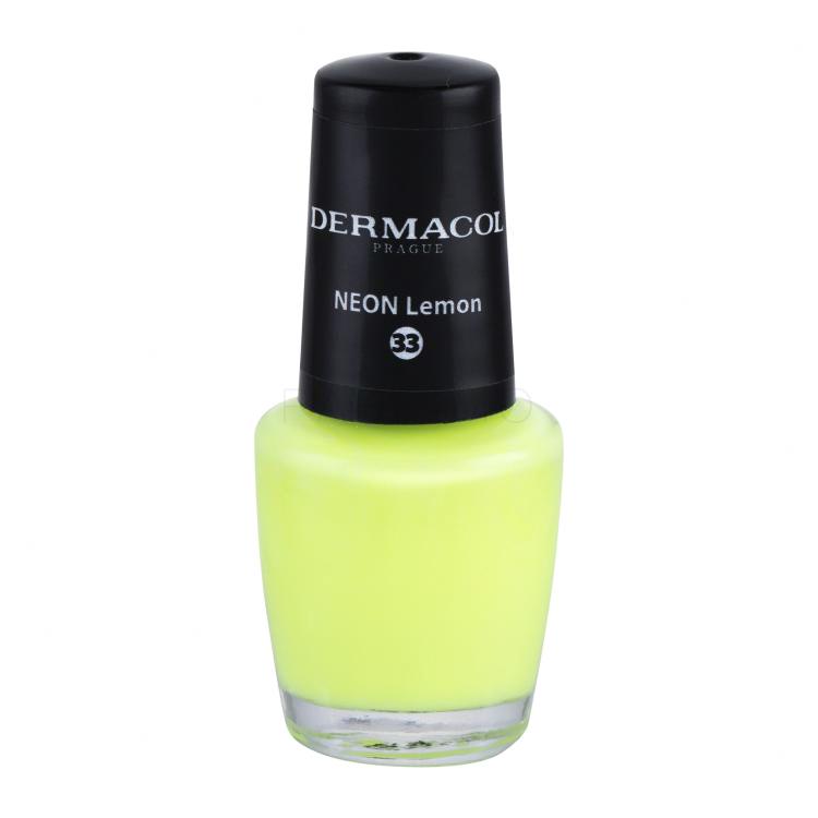 Dermacol Neon Nagellack für Frauen 5 ml Farbton  33 Neon Lemon