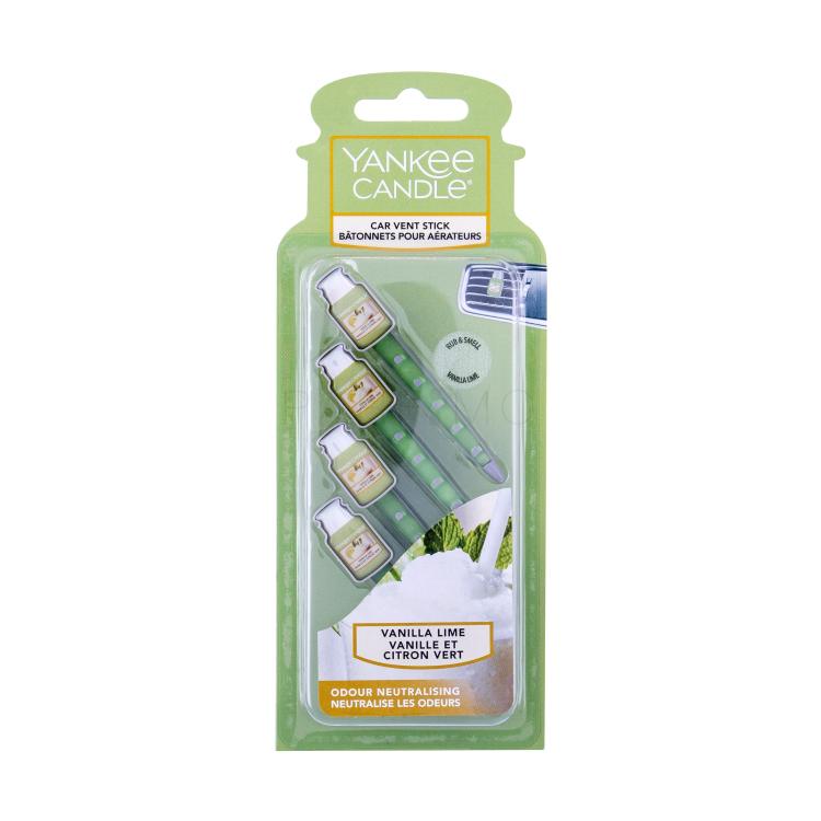 Yankee Candle Vanilla Lime Vent Stick Autoduft 4 St.