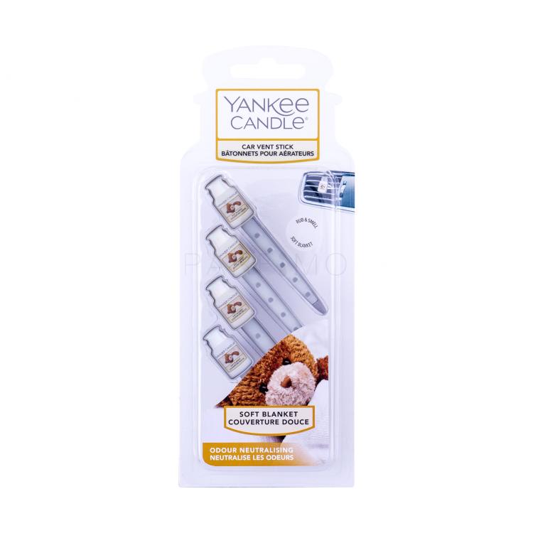 Yankee Candle Soft Blanket Vent Stick Autoduft 4 St.