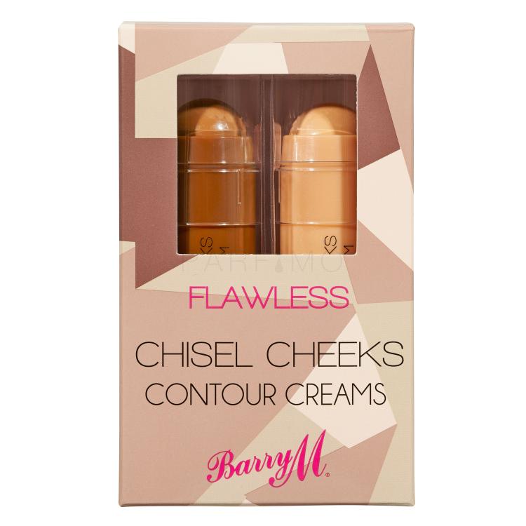 Barry M Flawless Chisel Cheeks Contour Creams Geschenkset Highlighter 5 g + Bronzer 5 g