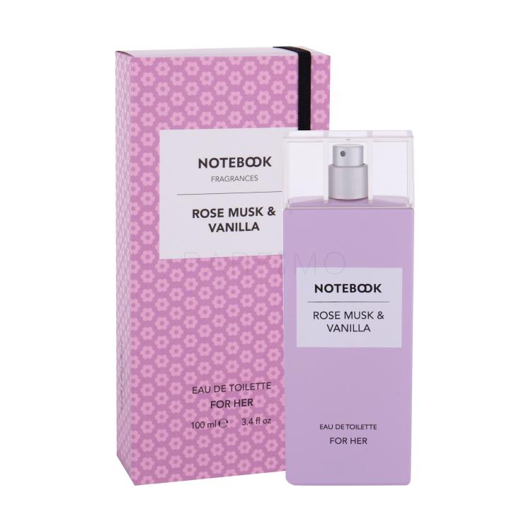 Notebook Fragrances Rose Musk &amp; Vanilla Eau de Toilette für Frauen 100 ml