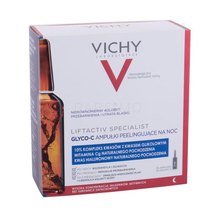 Vichy Liftactiv Glyco-C Night Peel Ampoules Gesichtsserum für Frauen 60 ml