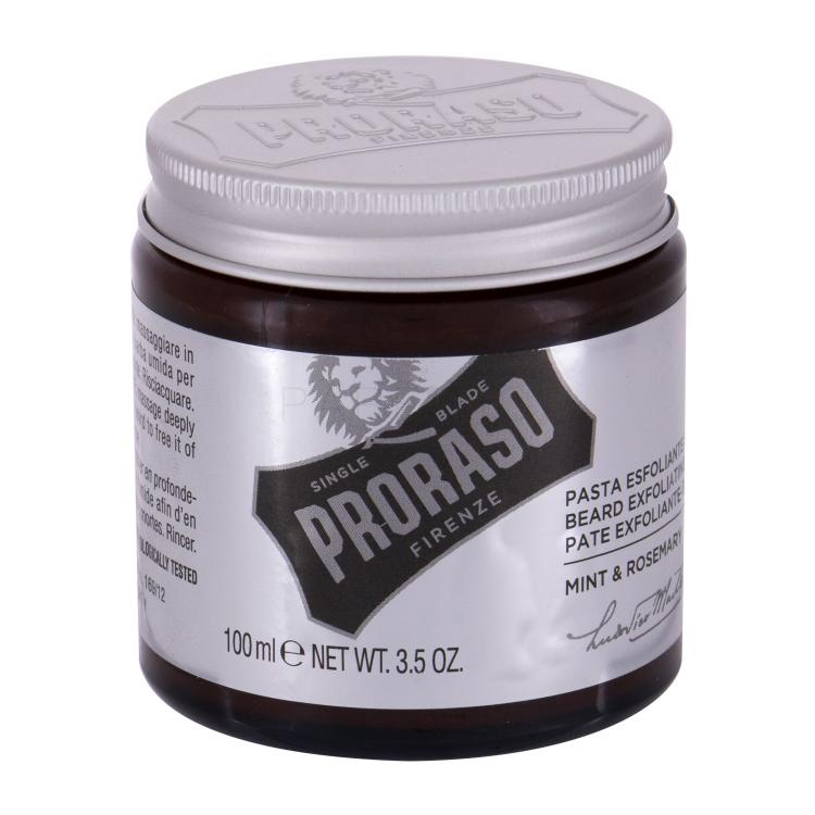 PRORASO Mint &amp; Rosemary Beard Exfoliating Paste Peeling für Herren 100 ml