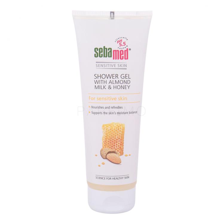 SebaMed Sensitive Skin Almond Milk &amp; Honey Duschgel für Frauen 250 ml