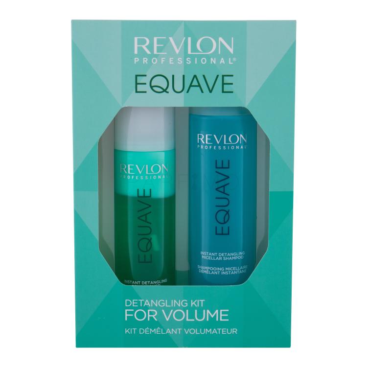 Revlon Professional Equave Instant Volumizing Detangling Geschenkset Nicht auszuspülender Conditioner 200 ml + Mizellen Shampoo 250 ml