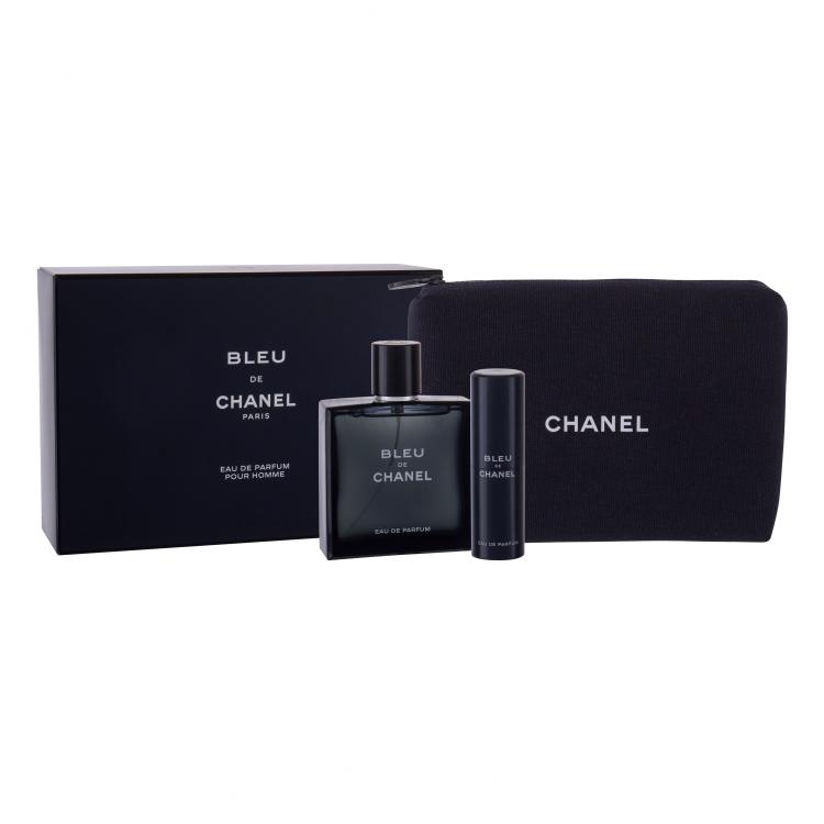 Chanel Bleu de Chanel Geschenkset Edp 100 ml + Edp 20 ml + Kosmetiktasche