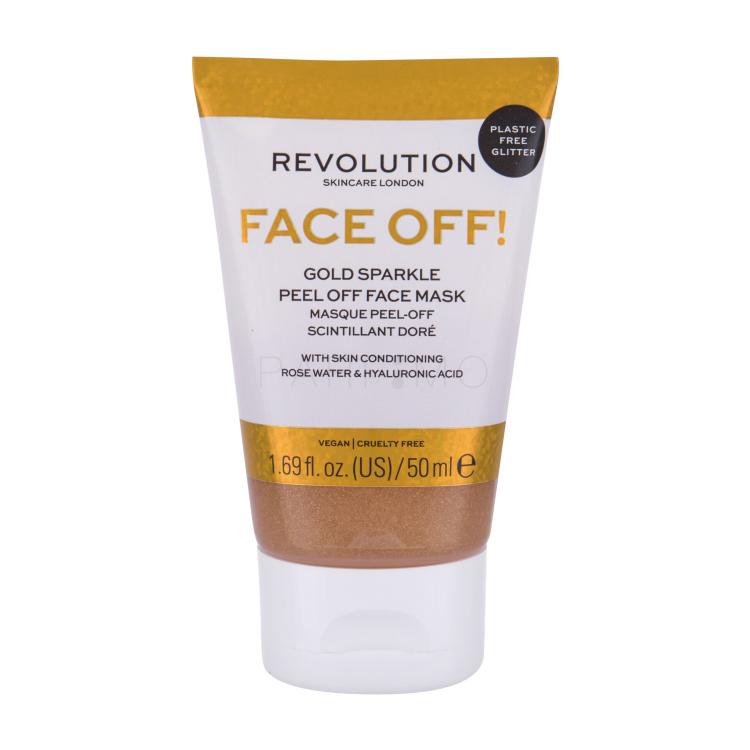 Revolution Skincare Face Off! Gold Sparkle Gesichtsmaske für Frauen 50 ml