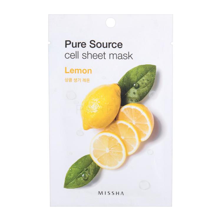 Missha Pure Source Lemon Gesichtsmaske für Frauen 21 g