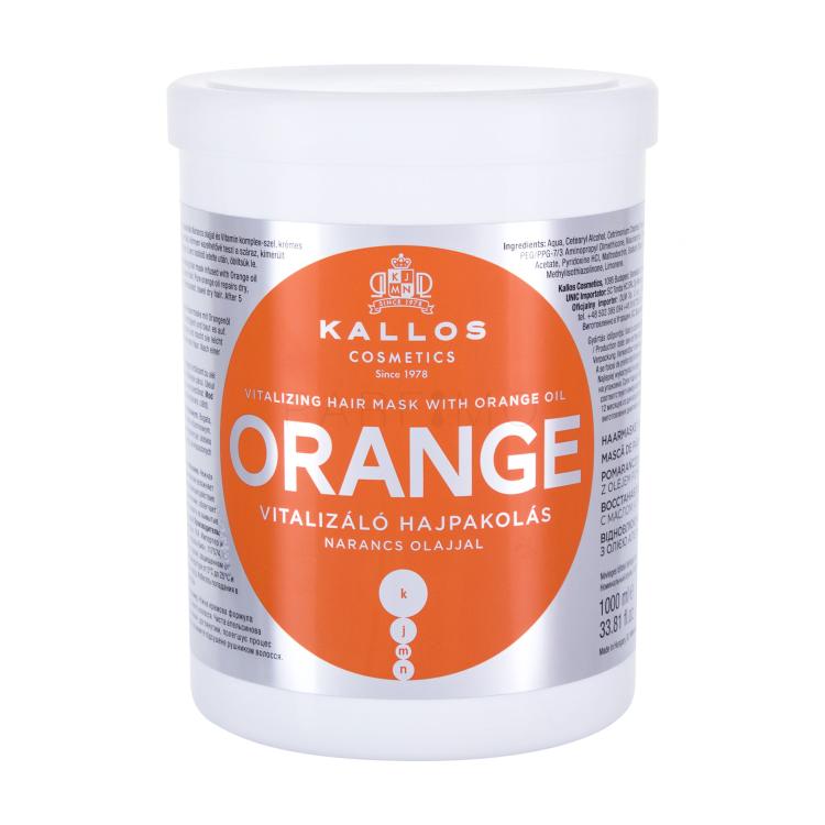 Kallos Cosmetics Orange Haarmaske für Frauen 1000 ml