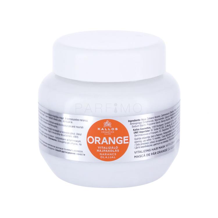 Kallos Cosmetics Orange Haarmaske für Frauen 275 ml