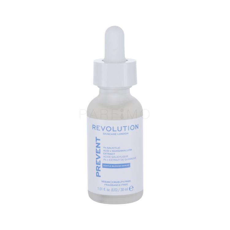 Revolution Skincare Prevent Gentle Blemish Serum 1% Salicylic Acid + Marshmallow Extract Gesichtsserum für Frauen 30 ml