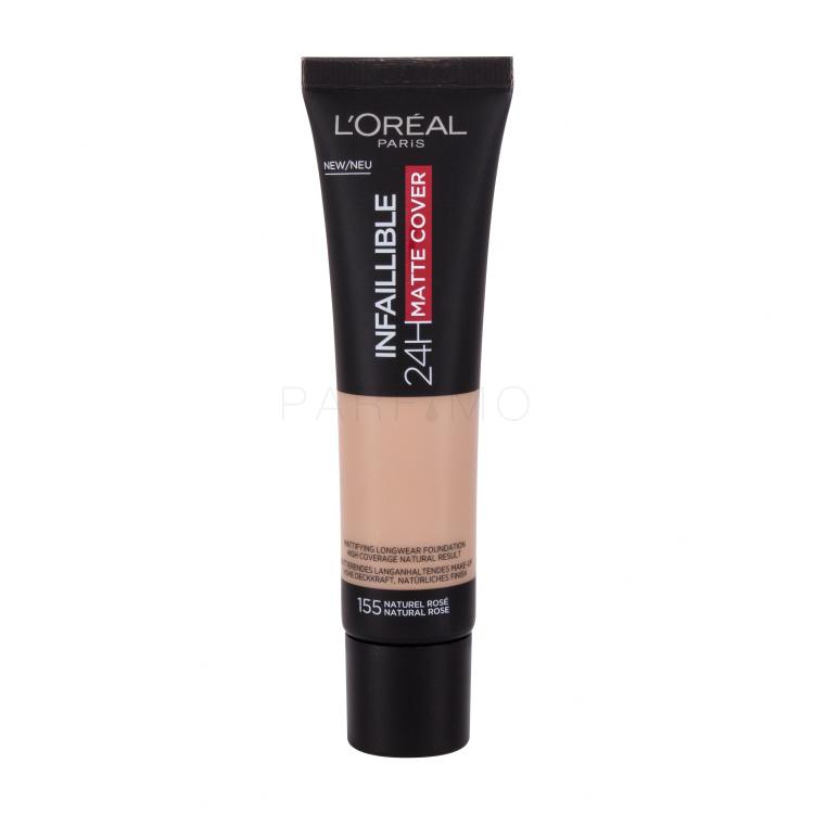 L&#039;Oréal Paris Infaillible 32H Matte Cover SPF25 Foundation für Frauen 30 ml Farbton  155