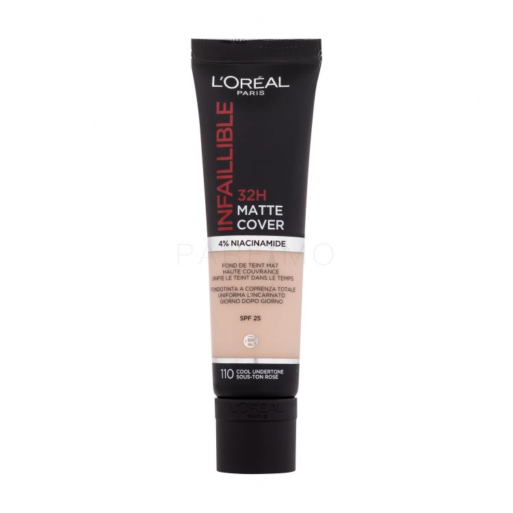 L&#039;Oréal Paris Infaillible 32H Matte Cover SPF25 Foundation für Frauen 30 ml Farbton  110