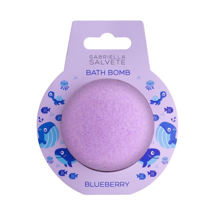 Gabriella Salvete Kids Bath Bomb Blueberry Badebombe für Kinder 100 g