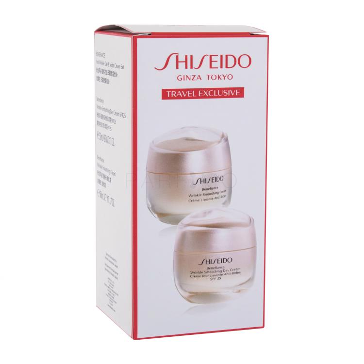 Shiseido Benefiance Anti-Wrinkle Day &amp; Night Cream Set Geschenkset Tagespflege Benefiance Wrinkle Smoothing Day Cream SPF25 50 ml + Nachtpflege Benefiance Wrinkle Smoothing Cream 50 ml