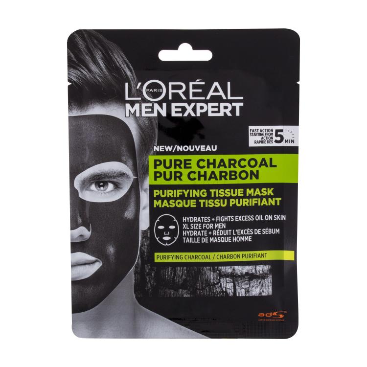 L&#039;Oréal Paris Men Expert Pure Charcoal Gesichtsmaske für Herren 30 g